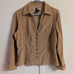 Live a Little Beige Corduroy Jacket